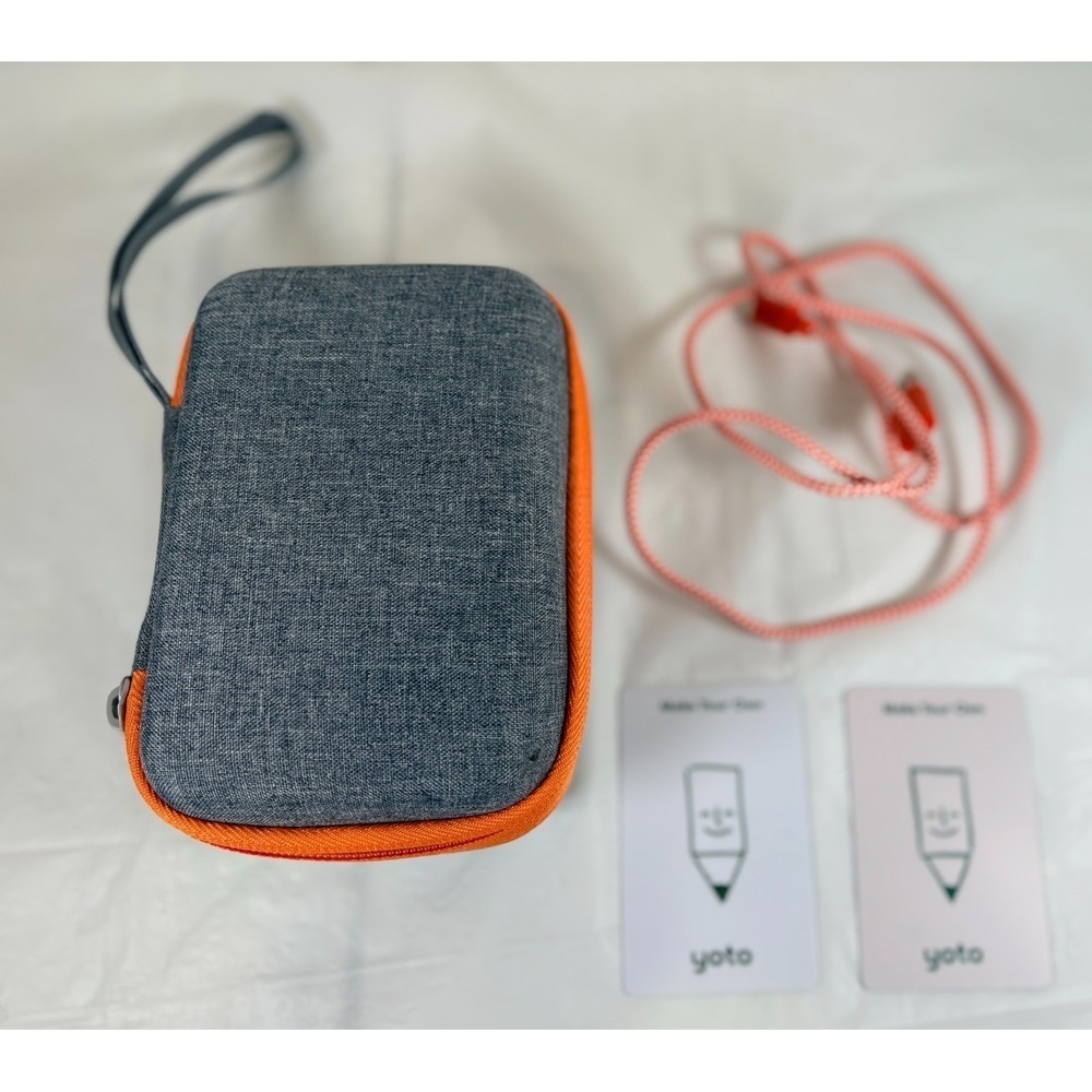 Yoto Protective Hard Case, USB Accessory Cord, & 2 Make Your Own Cards